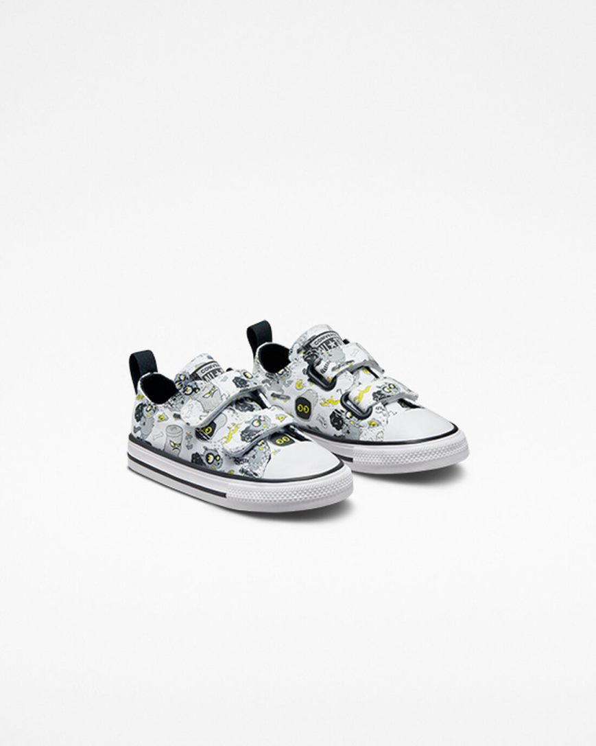 Zapatillas Bajas Converse Chuck Taylor All Star Easy-On Raccoons Niña Blancas Negras Gris | PE PL24E7